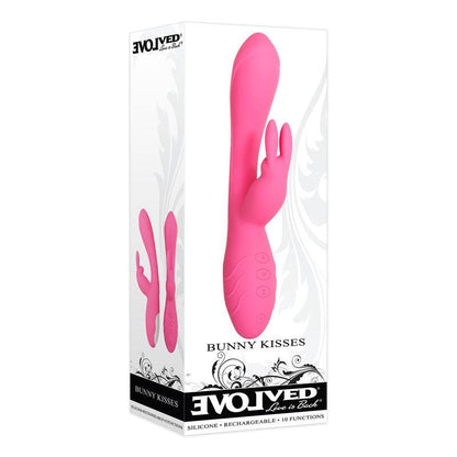 Evolved Bunny Kisses - Pink 20 cm USB Rechargeable Rabbit Vibrator - EN-RS-7662-2