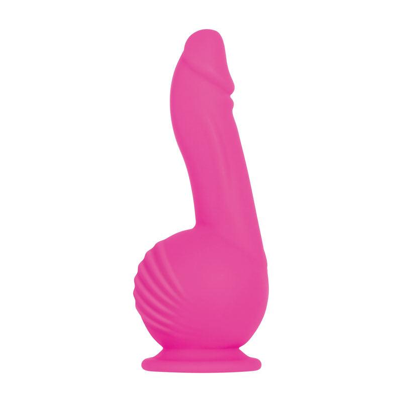 Evolved Ballistic - Pink 19 cm USB Rechargeable Vibrating Dong with Balls Motor & Remote - EN-RS-8010-2