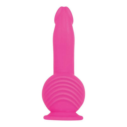 Evolved Ballistic - Pink 19 cm USB Rechargeable Vibrating Dong with Balls Motor & Remote - EN-RS-8010-2