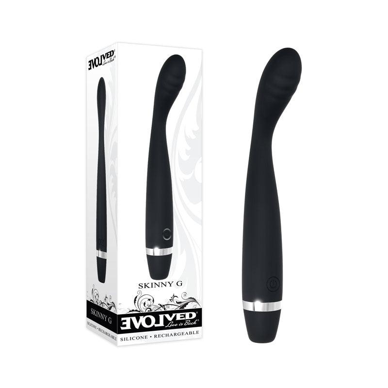 Evolved Skinny G - Black 17.8 cm USB Rechargeable Vibrator - EN-RS-8683-2