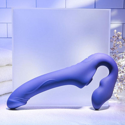 Evolved 2 BECOME 1 - Purple 23.5 cm USB Rechargeable Strapless Strap-On with Remote - EN-RS-9192-2