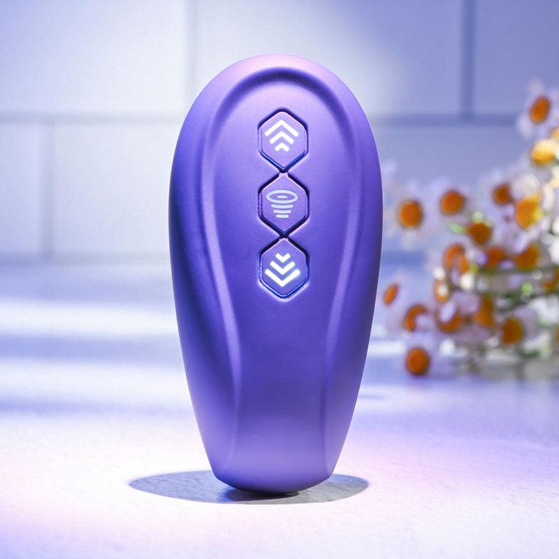 Evolved 2 BECOME 1 - Purple 23.5 cm USB Rechargeable Strapless Strap-On with Remote - EN-RS-9192-2