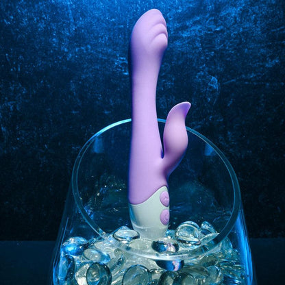 Evolved PLEASING PETAL - Lilac 19.7 cm USB Rechargeable Rabbit Vibrator - EN-RS-9246-2