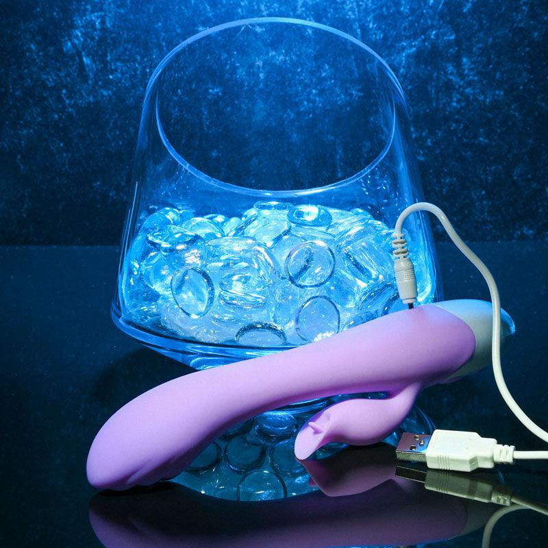 Evolved PLEASING PETAL - Lilac 19.7 cm USB Rechargeable Rabbit Vibrator - EN-RS-9246-2