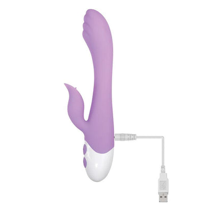 Evolved PLEASING PETAL - Lilac 19.7 cm USB Rechargeable Rabbit Vibrator - EN-RS-9246-2