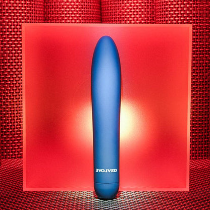 Evolved STRAIGHT FORWARD - Blue 16.5 cm USB Rechargeable Vibrator - EN-RS-9253-2