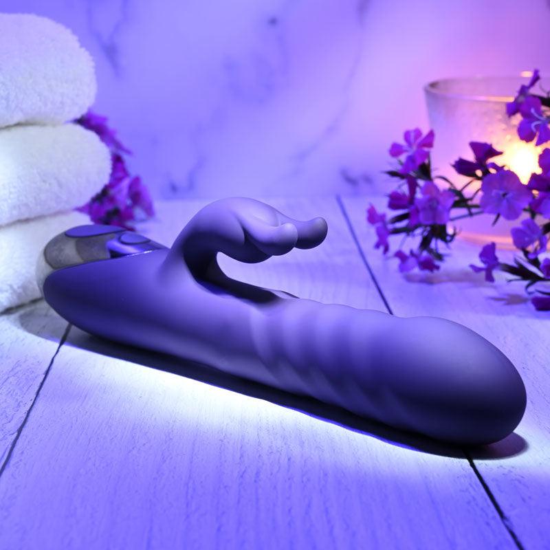 Evolved RASCALLY RABBIT - Purple 22.9 cm USB Rechargeable Rabbit Vibrator - EN-RS-9345-2