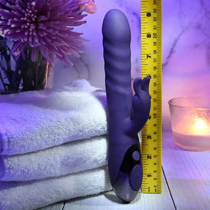 Evolved RASCALLY RABBIT - Purple 22.9 cm USB Rechargeable Rabbit Vibrator - EN-RS-9345-2