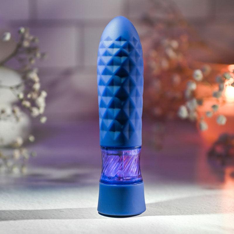 Evolved RAVER - Blue 12.3 cm USB Rechargeable Mini Vibrator - EN-RS-9505-2