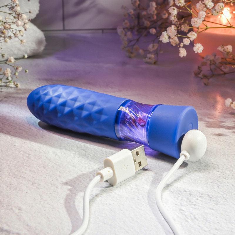 Evolved RAVER - Blue 12.3 cm USB Rechargeable Mini Vibrator - EN-RS-9505-2