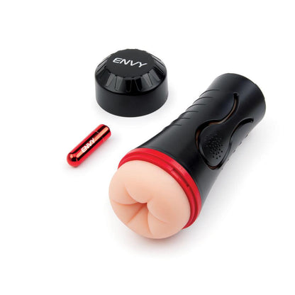 ENVY Squeezable Rear Clutch Stroker - Flesh Vibrating Anal Stroker - ENV-1006