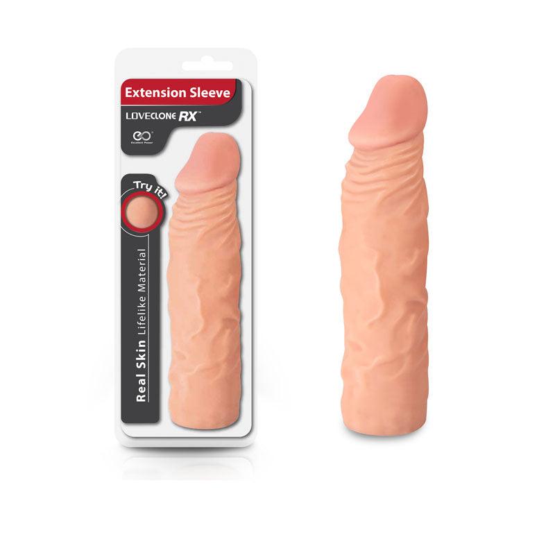 LoveClone RX Extension Sleeve - Flesh - Flesh 20 cm Penis Extender Sleeve - F06L107A00-051