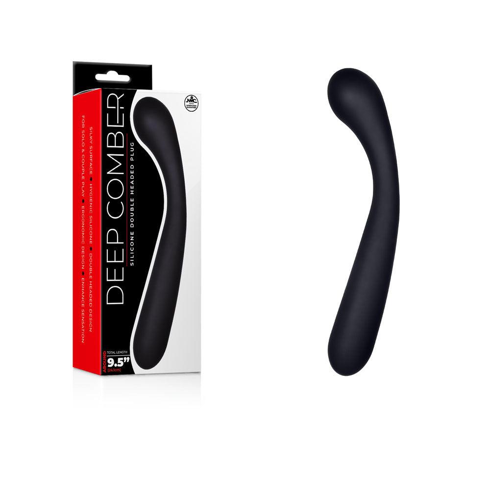 Deep Comber - Black 24 cm Silicone Double Dildo - F06Q031A00-010