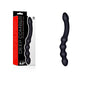 Deep Comber - Black 24 cm Silicone Beaded Double Dildo - F06Q032A00-010