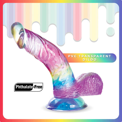 Jellido 14cm Curved Dildo - Clear Coloured 14 cm Dildo - F06R004B00-000