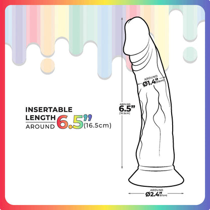 Jellido 16.5cm Dildo - Clear Coloured 16.5 cm Dildo - F06R006B00-000