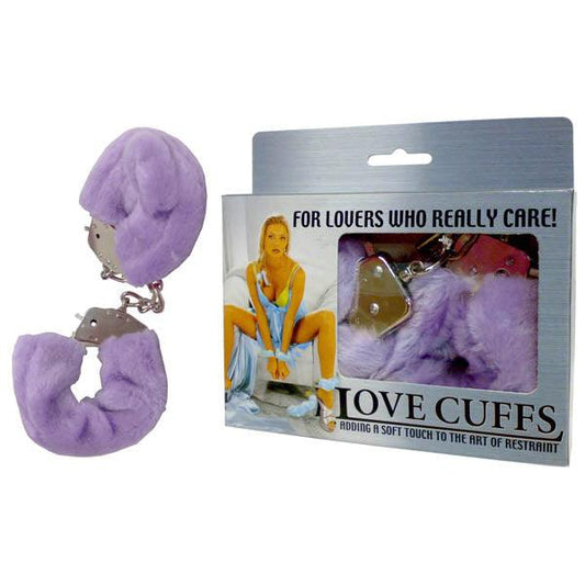 Love Cuffs - Purple Fluffy Skin Hand Cuffs - F2N108P/LV-000