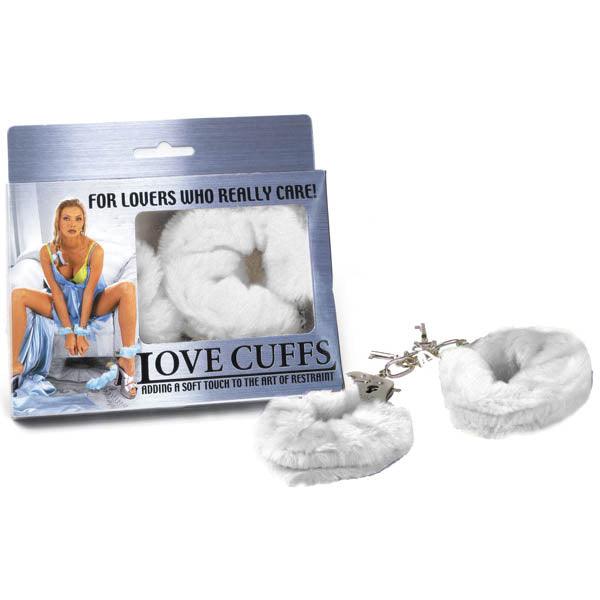 Love Cuffs - White Fluffy Hand Cuffs - F2N108P/W-000