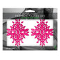 GLOW Fashion Pasties Set - Glow Pink Crystals - FLA105-NPK-OS-B