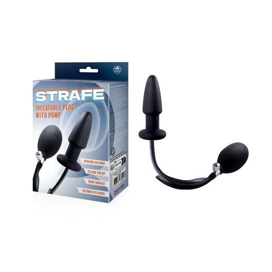 Strife - Black Inflatable Butt Plug with Hand Pump - FNQ011A000-010