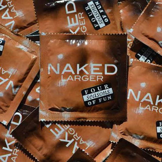 Four Seasons Naked Larger Condoms - Bulk Box of 144 - FOR6005