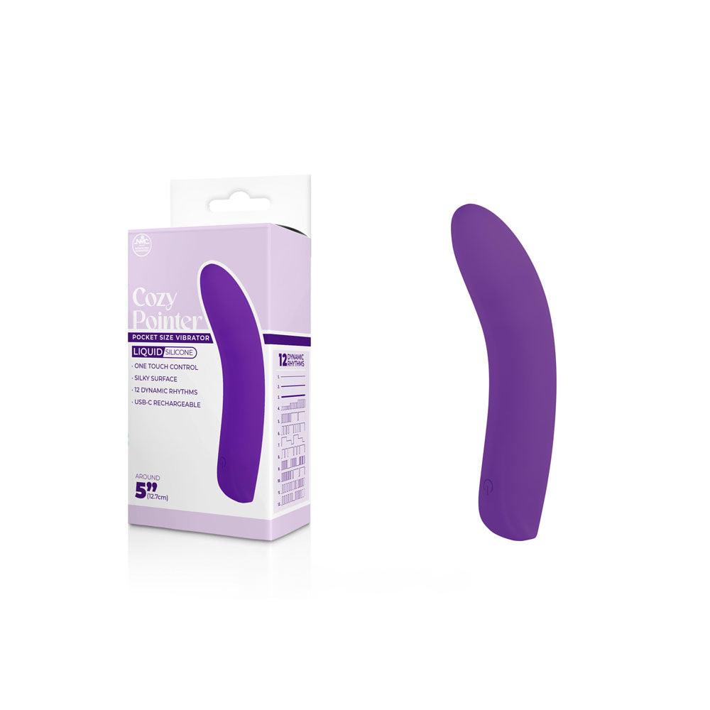 Cozy Pointer - Purple - Purple 12.7 USB Rechargeable Mini Vibrator - FPBQ010A00-022