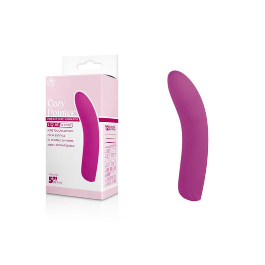 Cozy Pointer - Pink - Pink 12.7 USB Rechargeable Mini Vibrator - FPBQ010A00-028