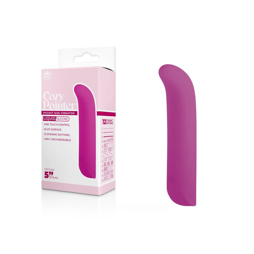 Cozy Pointer - Pink - Pink 12.7 cm USB Rechargeable Mini Vibrator - FPBQ012A00-028