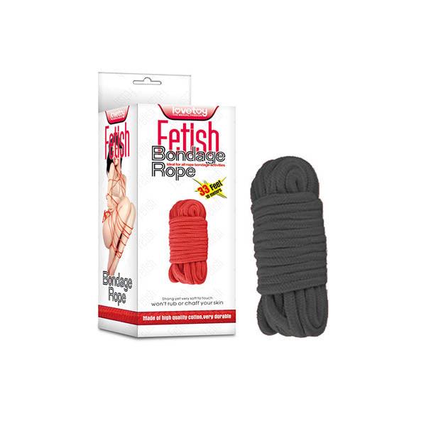 Fetish Bondage Rope - Black - 10 m Length - FT-001A-03BLK