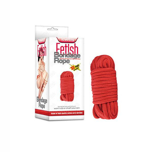 Fetish Bondage Rope - Red - 10 m Length - FT-001A-03RED