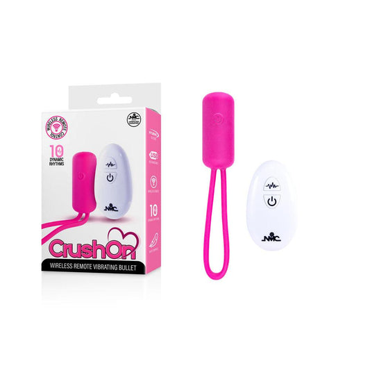 Crush On - Pink - Pink USB Rechargeable Vibrating Bullet with Wireless Remote - FVRQ005A00-027