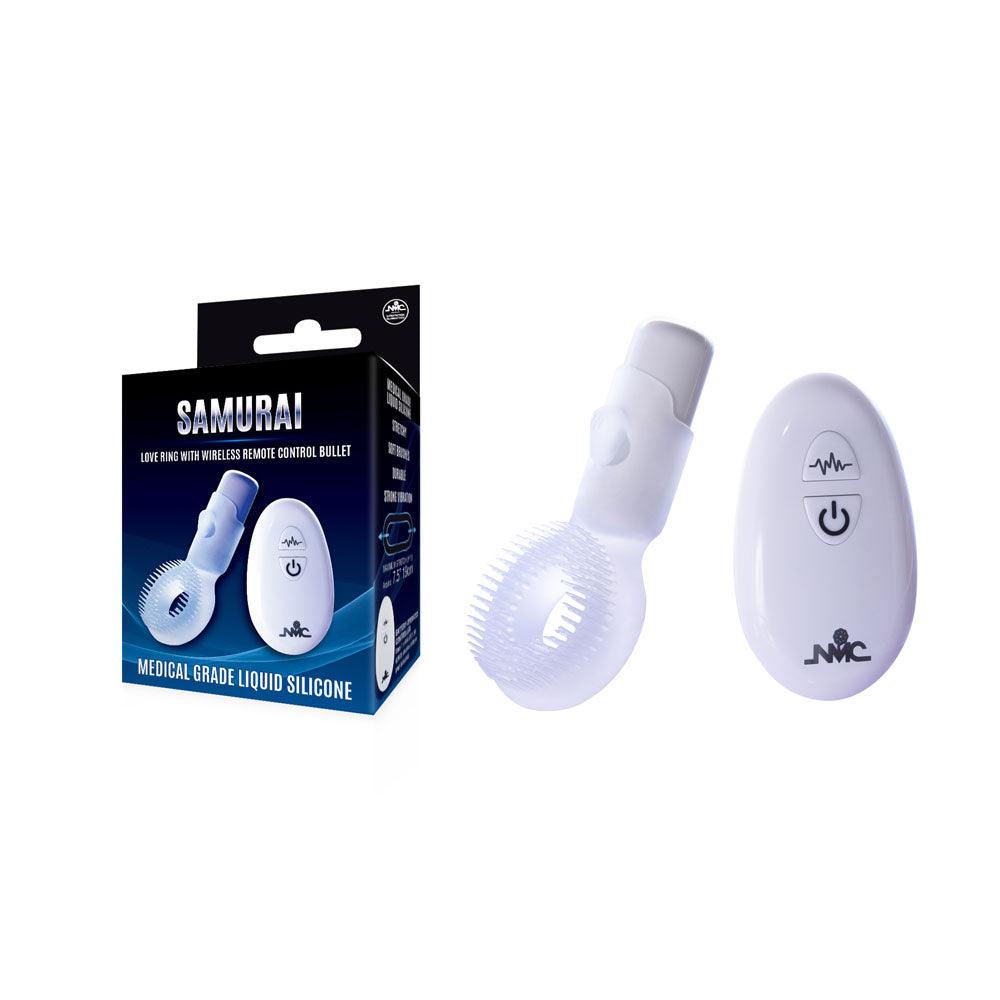 Samurai - Clear Vibrating Cock Ring with Wireless Remote Control - FVRQ029A00-050