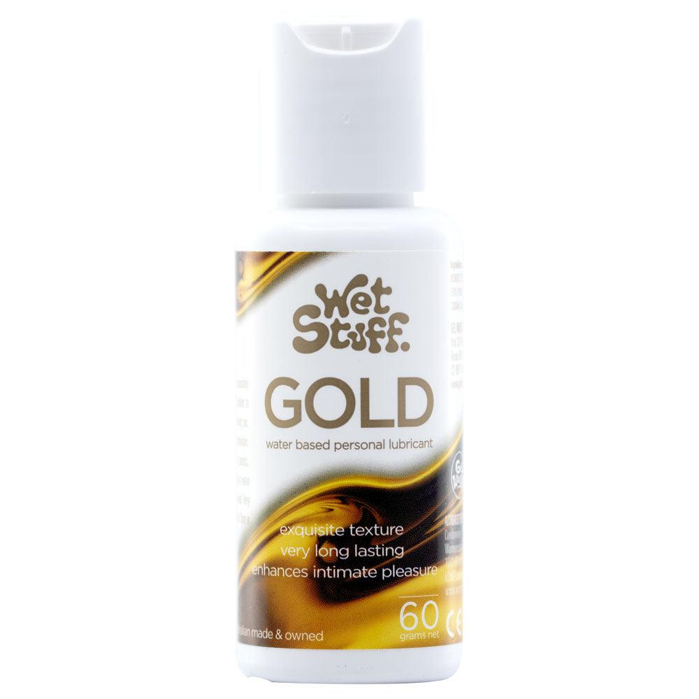 Wet Stuff Gold - 60g Bottle - Water Based Lubricant - 60 gram Bottle - GW10910