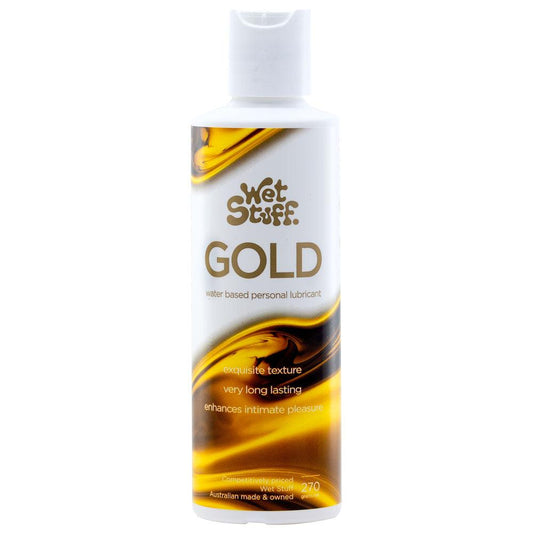 Wet Stuff Gold - 270g Disktop - Water Based Lubricant - 270 gram Bottle - GW10962