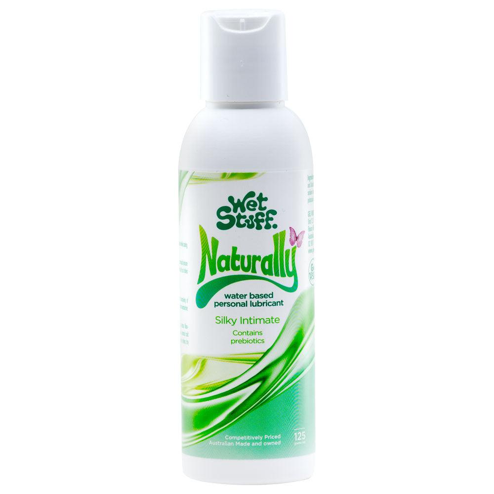 Wet Stuff Naturally - 125g Disk Top - Water Based Lubricant with Prebiotics - 125 gram Bottle - GW50210