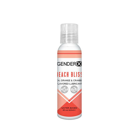 Gender X BEACH BLISS Flavoured Lube - 60 ml - Peach, Orange & Cranberry Flavoured Water Based Lubricant - 60 ml Bottle - GX-LQ-1881-2