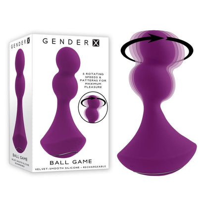 Gender X BALL GAME - Pink 13.5 cm USB Rechargeable Vibrating Butt Plug - GX-RS-1737-2