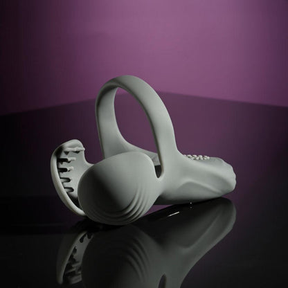 Gender X UNDERCARRIAGE - Grey USB Rechargeable Vibrating Ring - GX-RS-3168-2