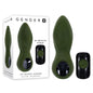 Gender X MY SECRET GARDEN - Green 14.6 cm USB Rechargeable Vibrating Butt Plug with Remote Control - GX-RS-3700-2