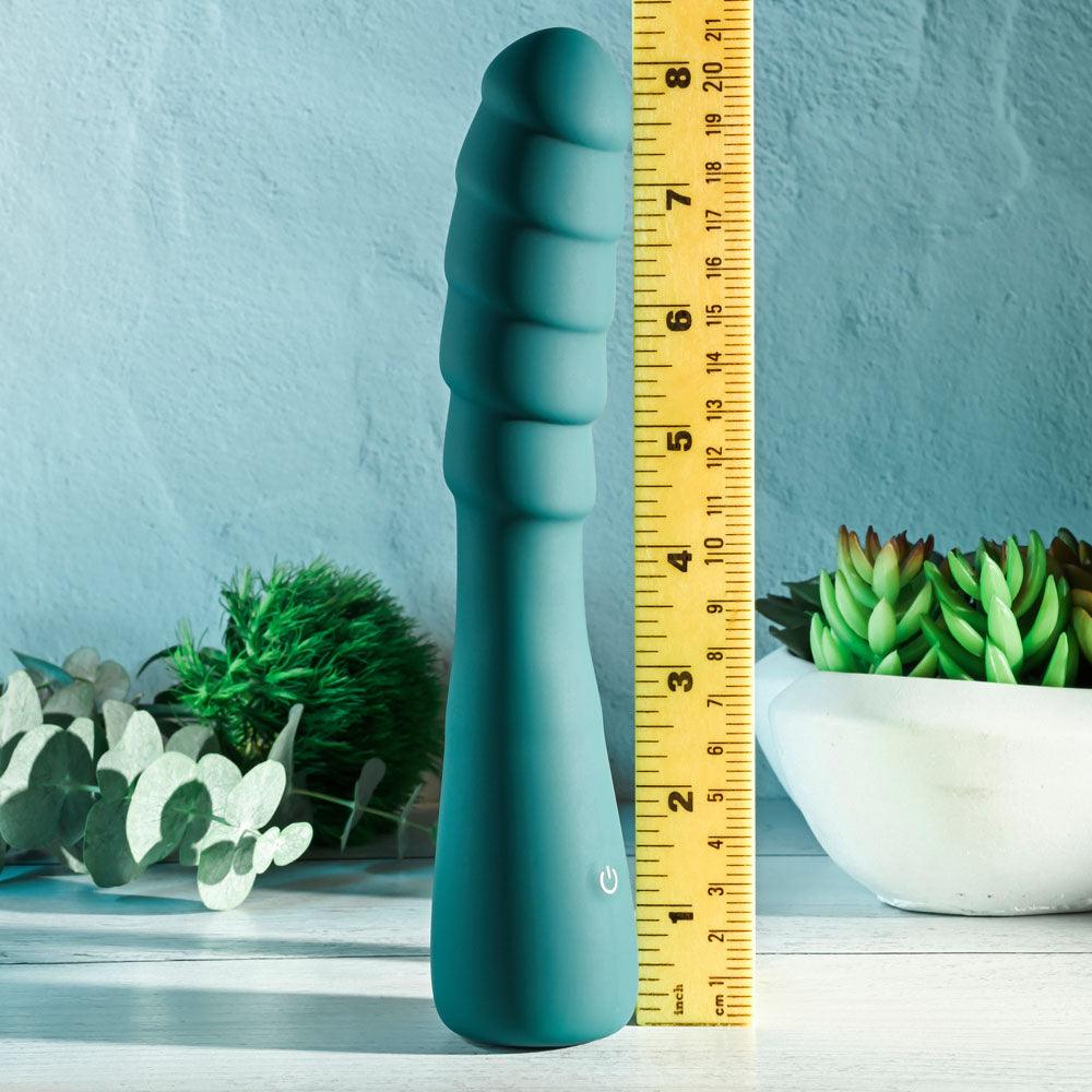 Gender X SCORPION - Green 21.2 cm USB Rechargeable Vibrator - GX-RS-3793-2