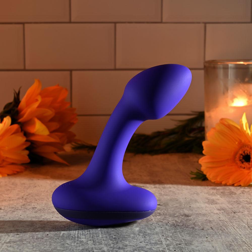 Gender X ANYBODYS PLUG - Blue 11.4 cm USB Rechargeable Vibrating Butt Plug - GX-RS-3861-2