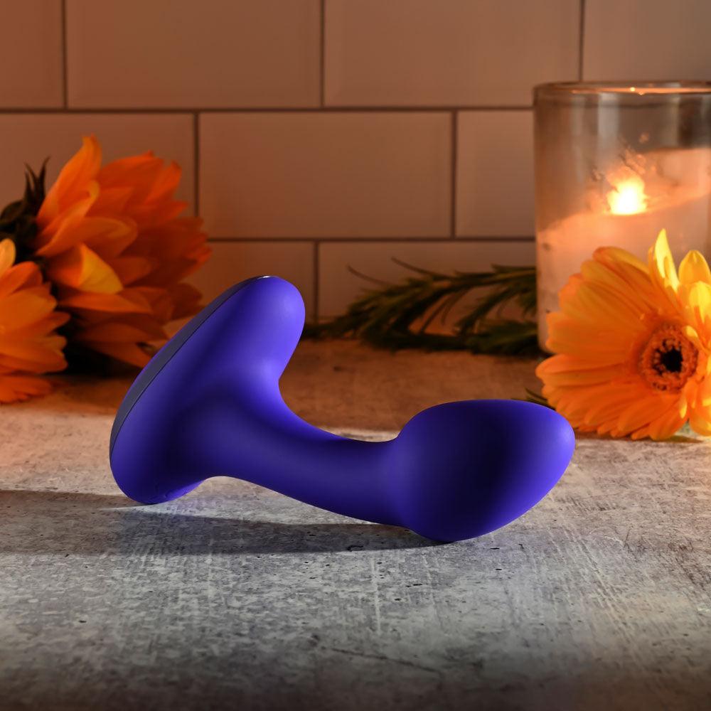 Gender X ANYBODYS PLUG - Blue 11.4 cm USB Rechargeable Vibrating Butt Plug - GX-RS-3861-2