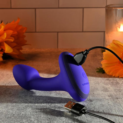 Gender X ANYBODYS PLUG - Blue 11.4 cm USB Rechargeable Vibrating Butt Plug - GX-RS-3861-2