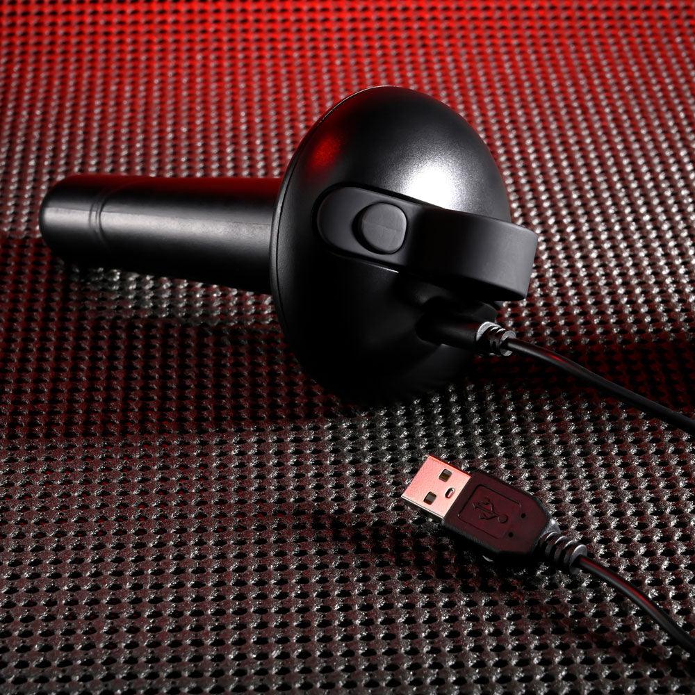 Gender X ECHO - Black 15.3 cm USB Rechargeable Butt Plug - GX-RS-3939-2