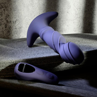 Gender X RING IT - Purple 16.5 cm USB Rechargeable Vibrator with Wireless Remote - GX-RS-4769-2