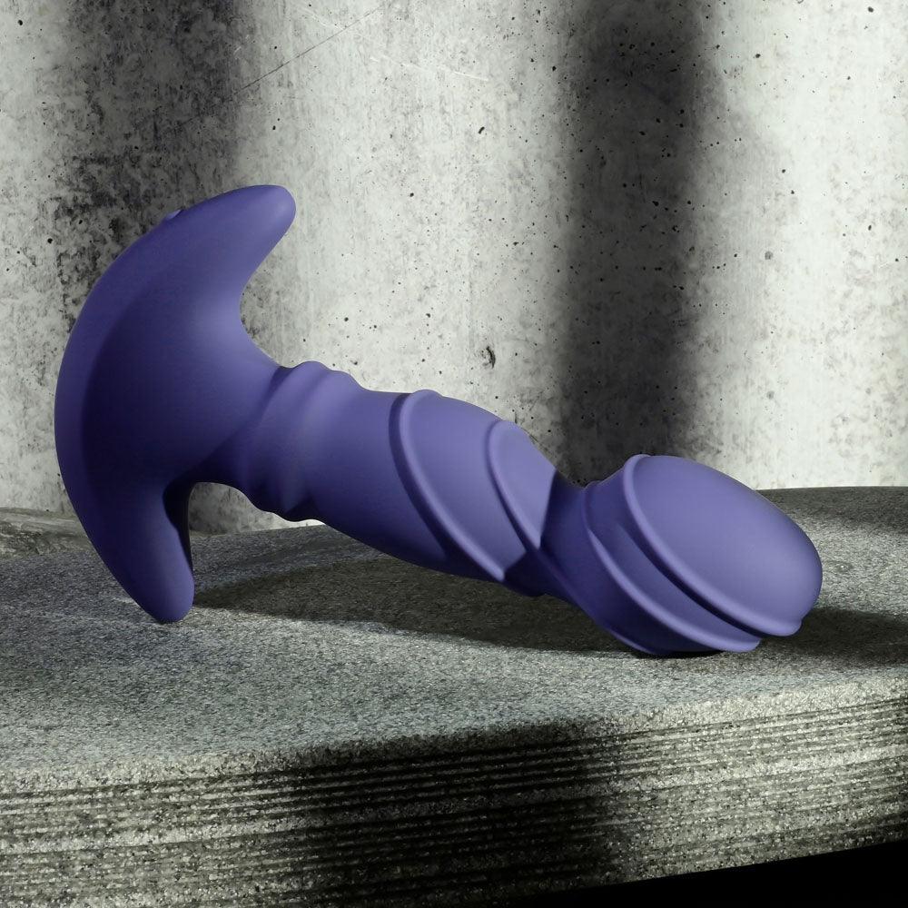 Gender X RING IT - Purple 16.5 cm USB Rechargeable Vibrator with Wireless Remote - GX-RS-4769-2