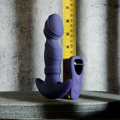 Gender X RING IT - Purple 16.5 cm USB Rechargeable Vibrator with Wireless Remote - GX-RS-4769-2