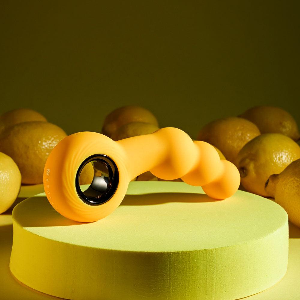 Gender X BUMBLE - Yellow 14.9 cm USB Rechargeable Butt Plug - GX-RS-5049-2