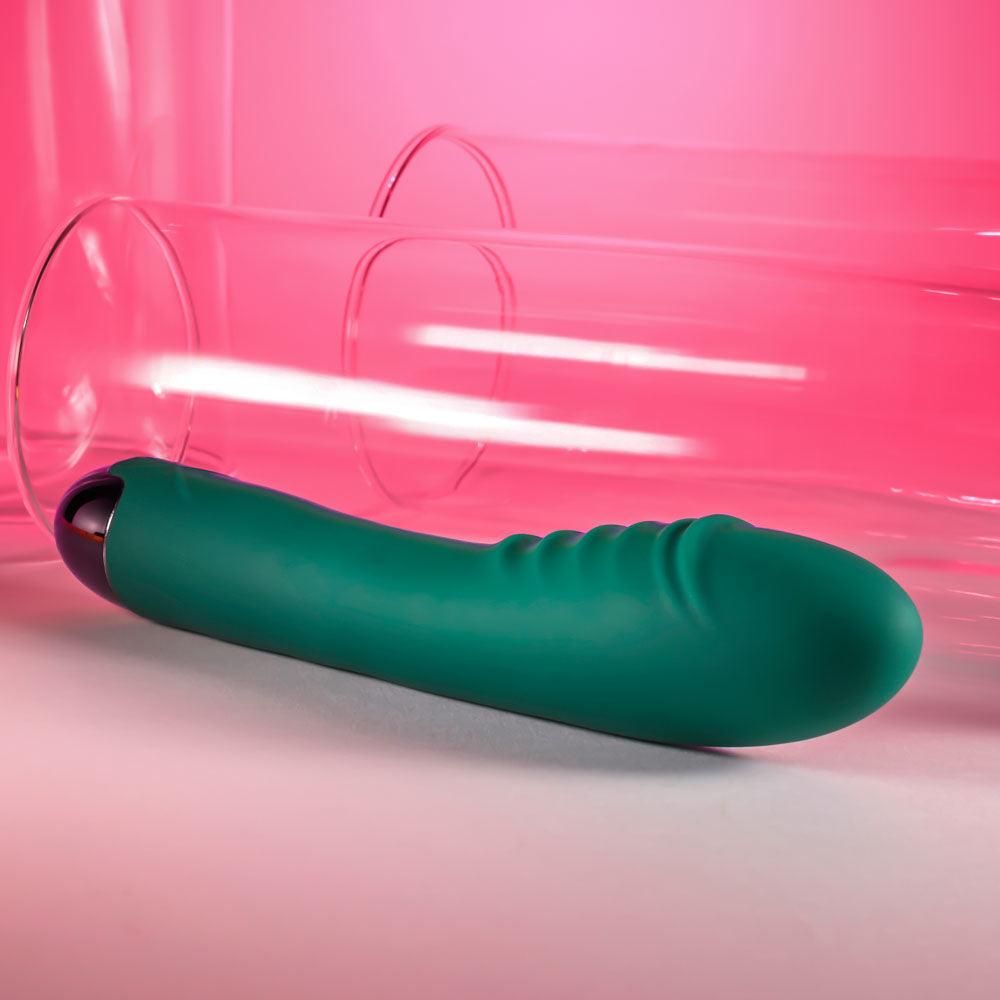 Gender X PIROUETTE - Green 20.6 cm USB Rechargeable Vibrator - GX-RS-5056-2