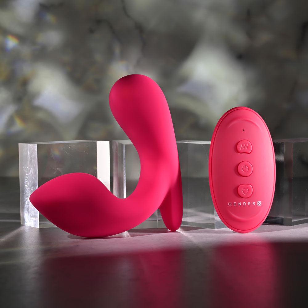 Gender X ALL ABOUT THE BASS - Pink USB Rechargeable Wearable Vibrator with Wireless Remote - GX-RS-5599-2